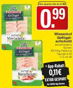 WEZ Wiesenhof Geflügelaufschnitt Angebot