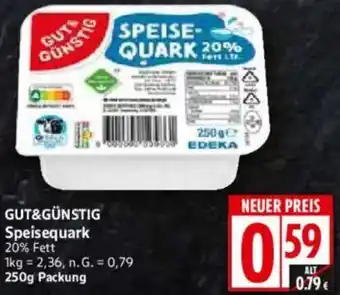 WEZ GUT&GÜNSTIG Speisequark Angebot