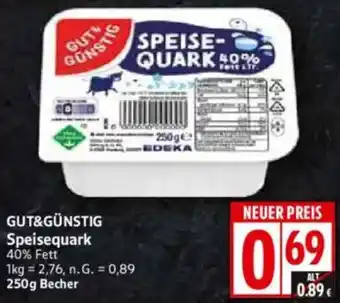 WEZ GUT&GÜNSTIG Speisequark Angebot