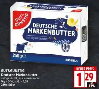 WEZ GUT&GÜNSTIG Deutsche Markenbutter Angebot