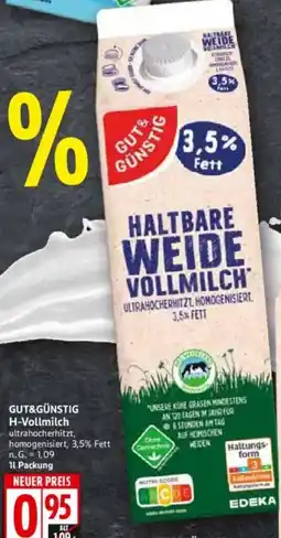 WEZ GUT&GÜNSTIG H-Vollmilch Angebot