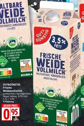 WEZ GUT&GÜNSTIG Frische Weidevollmilch Angebot