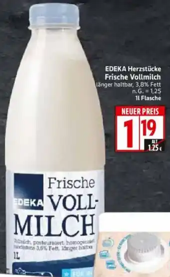 WEZ EDEKA Herzstücke Frische Vollmilch Angebot