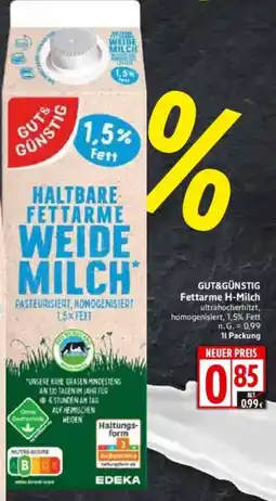 WEZ GUT&GÜNSTIG Fettarme H-Milch Angebot