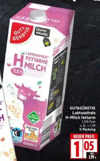 WEZ GUT&GÜNSTIG Laktosefreie H-Milch fettarm Angebot