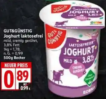 WEZ GUT&GÜNSTIG Joghurt laktosefrei Angebot