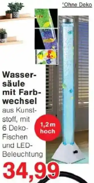 Jawoll Wassersäule mit Farbwechsel Angebot