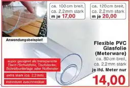 Jawoll Flexible PVC Glasfolie (Meterware) Angebot