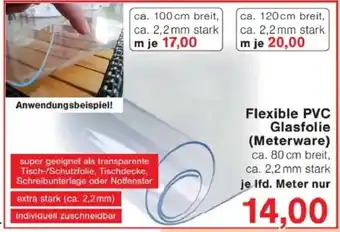 Jawoll Flexible PVC Glasfolie (Meterware) Angebot