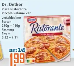 Klaas und Kock Dr. Oetker Pizza Ristorante, Piccola Salame 2er Angebot
