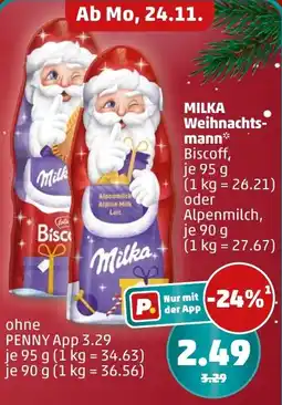 PENNY MILKA Weihnachtsmann Angebot