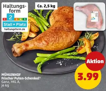 PENNY MÜHLENHOF Frischer Puten-Schenkel Angebot