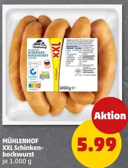 PENNY MÜHLENHOF XXL Schinkenbockwurst Angebot