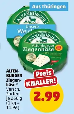 PENNY ALTEN- BURGER Ziegenkäse Angebot