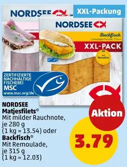 PENNY NORDSEE Matjesfilets oder Backfisch Angebot