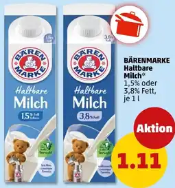 PENNY BÄRENMARKE Haltbare Milch Angebot