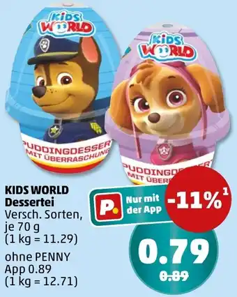PENNY KIDS WORLD Dessertei Angebot