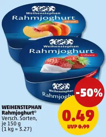 PENNY WEIHENSTEPHAN Rahmjoghurt Angebot