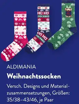 Aldi Süd ALDIMANIA Weihnachtssocken Angebot