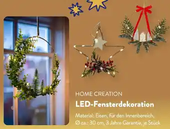 Aldi Süd HOME CREATION LED-Fensterdekoration Angebot