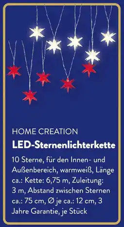 Aldi Süd HOME CREATION LED-Sternenlichterkette Angebot