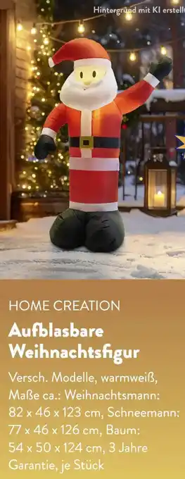 Aldi Süd HOME CREATION Aufblasbare Weihnachtsfigur Angebot