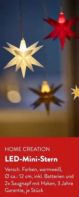 Aldi Süd HOME CREATION LED-Mini-Stern Angebot