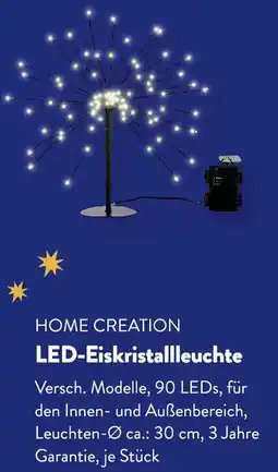 Aldi Süd HOME CREATION LED-Eiskristallleuchte Angebot