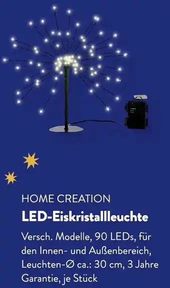 Aldi Süd HOME CREATION LED-Eiskristallleuchte Angebot