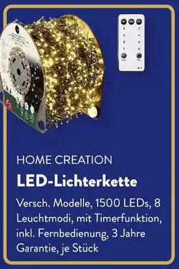Aldi Süd HOME CREATION LED-Lichterkette Angebot