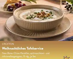 Aldi Süd CROFTON Weihnachtliches Tafelservice Angebot