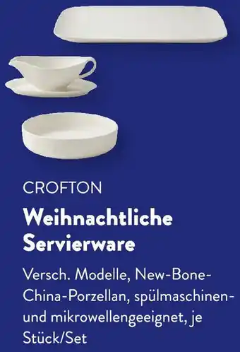 Aldi Süd CROFTON Weihnachtliche Servierware Angebot
