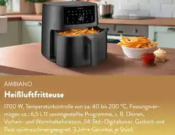 Aldi Süd AMBIANO Heißluftfritteuse Angebot