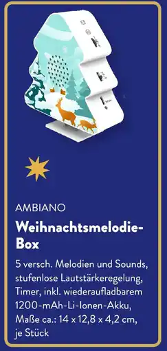 Aldi Süd AMBIANO Weihnachtsmelodie Box Angebot