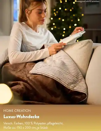 Aldi Süd HOME CREATION Luxus-Wohndecke Angebot