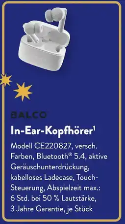 Aldi Süd BALCO In-Ear-Kopfhörer Angebot
