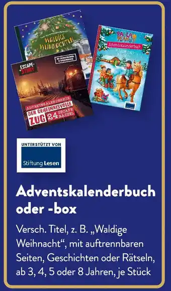 Aldi Süd Adventskalenderbuch oder -box Angebot