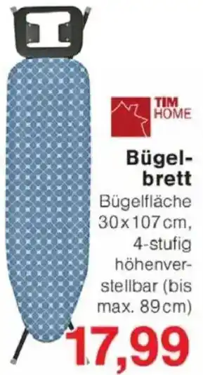 Jawoll TIM HOME Bügelbrett Angebot