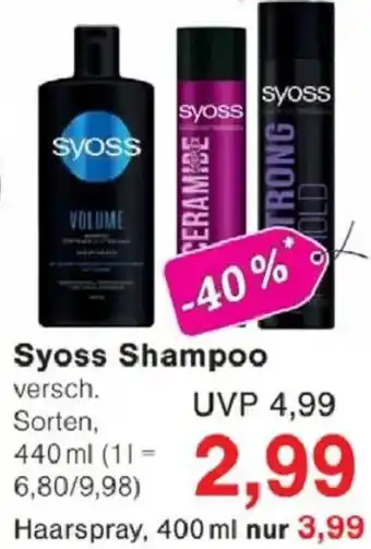 Jawoll Syoss Shampoo Angebot