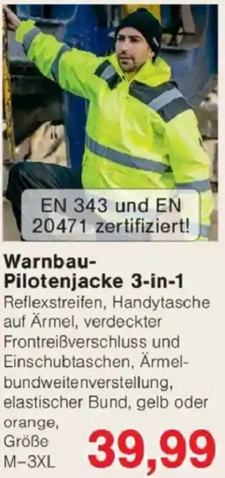 Jawoll Warnbau Pilotenjacke 3-in-1 Angebot