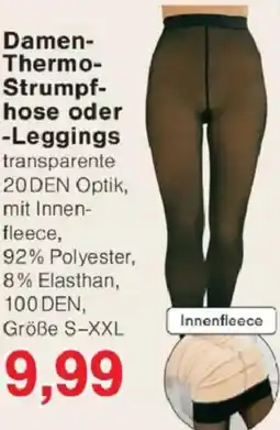 Jawoll Damen Thermo Strumpfhose oder Leggings Angebot