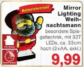 Jawoll Mirror Lighting Weihnachtsmann Angebot
