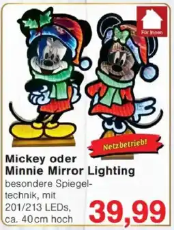 Jawoll Mickey oder Minnie Mirror Lighting Angebot