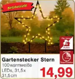 Jawoll Gartenstecker Stern Angebot