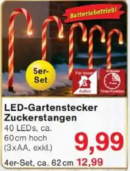 Jawoll LED-Gartenstecker Zuckerstangen Angebot