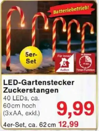 Jawoll LED-Gartenstecker Zuckerstangen Angebot