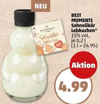 PENNY BEST MOMENTS Sahnelikör Lebkuchen Angebot