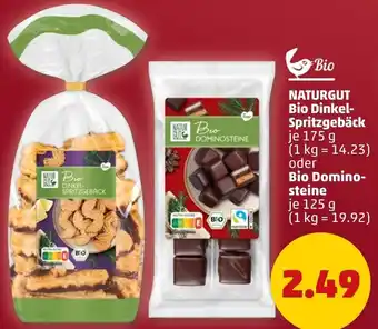 PENNY NATURGUT Bio Dinkel Spritzgebäck oder Bio Dominosteine Angebot