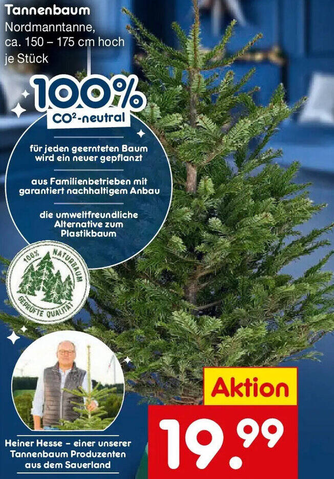 Tannenbaum Angebot bei Netto Marken-Discount