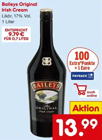 Netto Marken-Discount Baileys Original Irish Cream Angebot